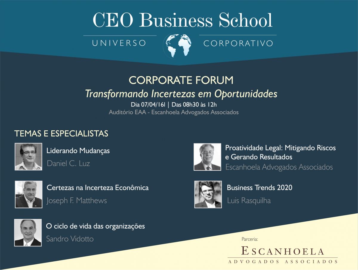 Corporate Forum - Transformando Incertezas em Oportunidades