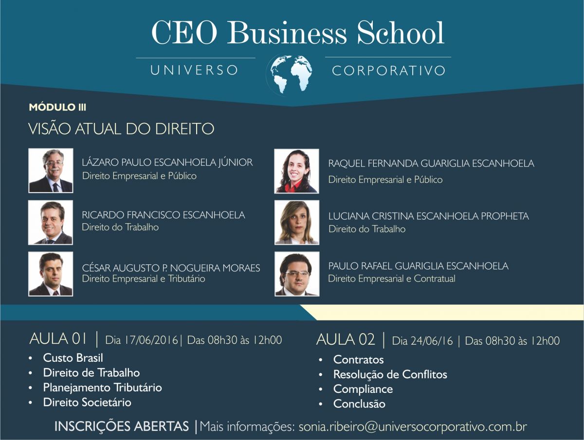 CEO Business School - Current View of Law
